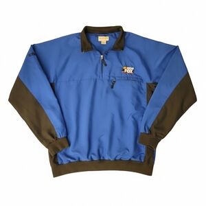 Cutter & Buck Blue and Black Pullover - Nascar